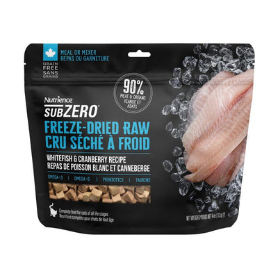 Nutrience Cat Grain Free Subzero Freeze Dried Raw Whitefish & Cranberry - 113g - Cat Food - Nutrience Pet Food - PetMax Canada