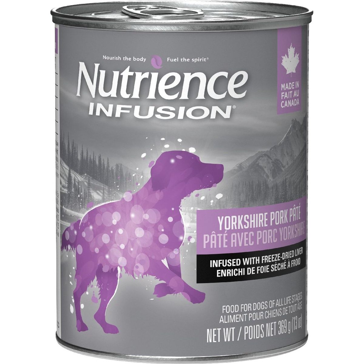 Infusion pour chien Nutrience Pâté de porc du Yorkshire