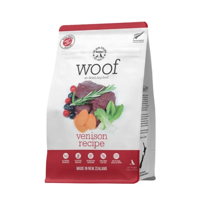 New Zealand Pet Food Woof Air Dried Food Venison