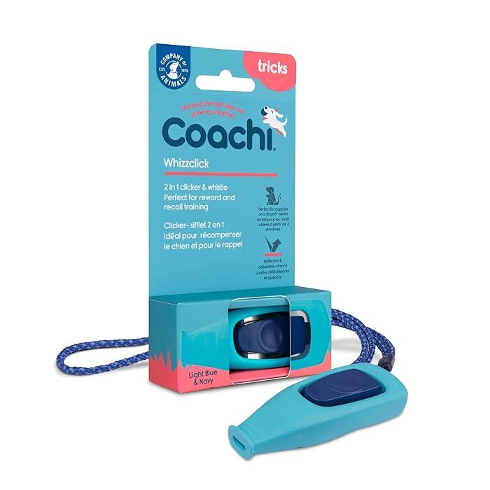 Coachi Whizzclick - Light Blue & Navy Button - Training Products - COACHI - PetMax Canada