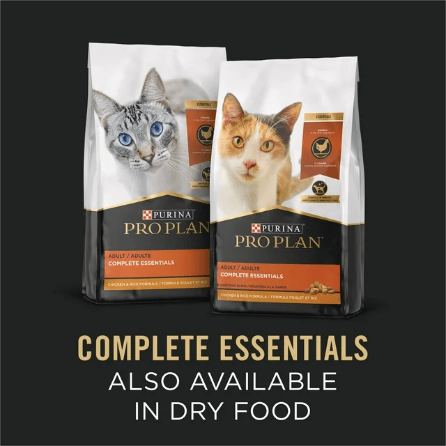 Purina Pro Plan Adult Complete Essentials Ocean Whitefish & Tuna Entrée in Sauce Wet Cat Food - Individual - Canned Cat Food - Purina Pro Plan - PetMax Canada