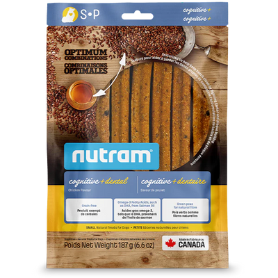 Nutram Optimum Dog Cognitive & Dental Treats Chicken