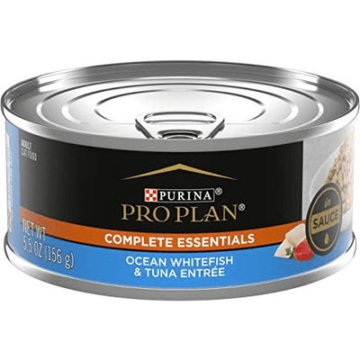 Purina Pro Plan Adult Complete Essentials Ocean Whitefish & Tuna Entrée in Sauce Wet Cat Food - Individual - Canned Cat Food - Purina Pro Plan - PetMax Canada