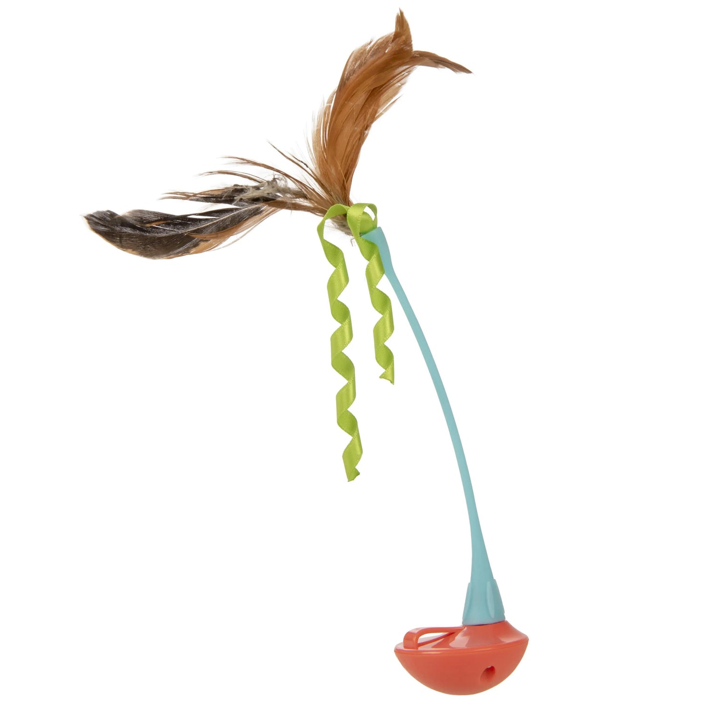 Instincts Cat Rowdy Rockerwand Toy with Feathers