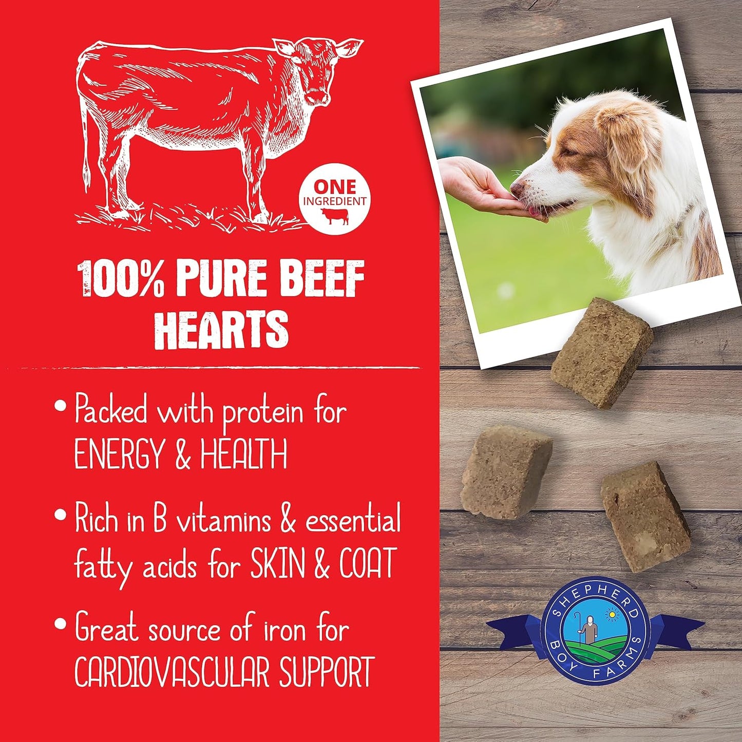 Shepherd Boy Farms Freeze Dried Beef Hearts