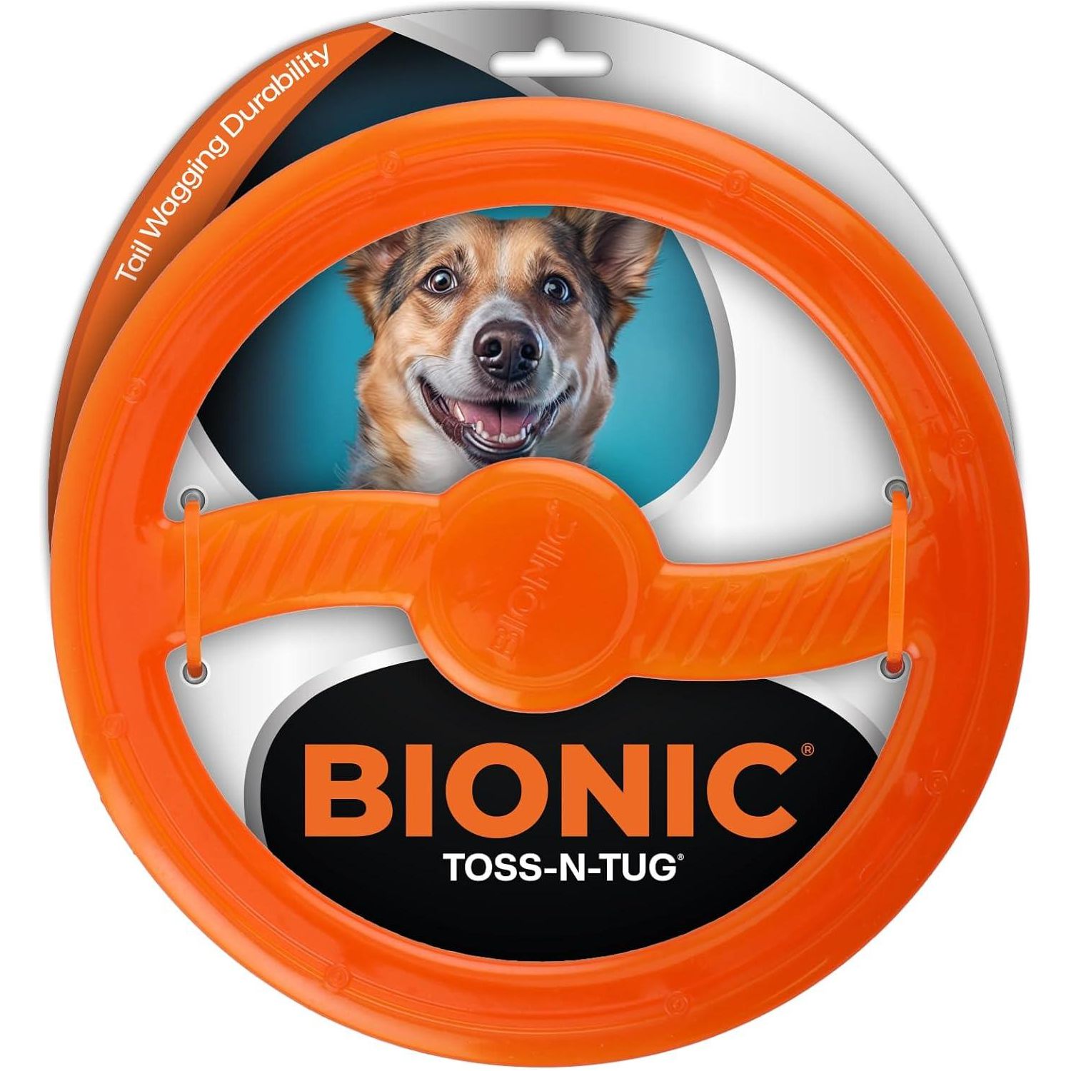 Bionic Rubber Toss-N-Tug Ring Dog Toy - 9" - Dog Toys - Bionic - PetMax Canada