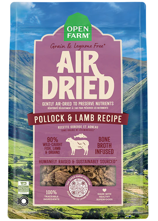 Open Farm Dog Air Dried Pollock & Lamb Recipe