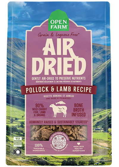 Open Farm Dog Air Dried Pollock & Lamb Recipe