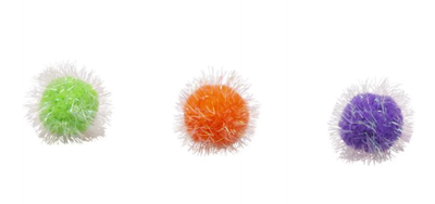 Bud Z Cat Toy Bulk Coloured Pompom