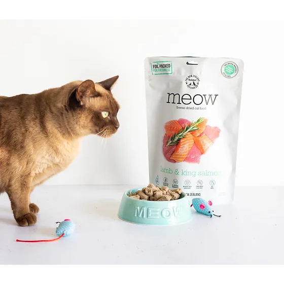 New Zealand Pet Food Meow Freeze Dried Bites Lamb & Salmon