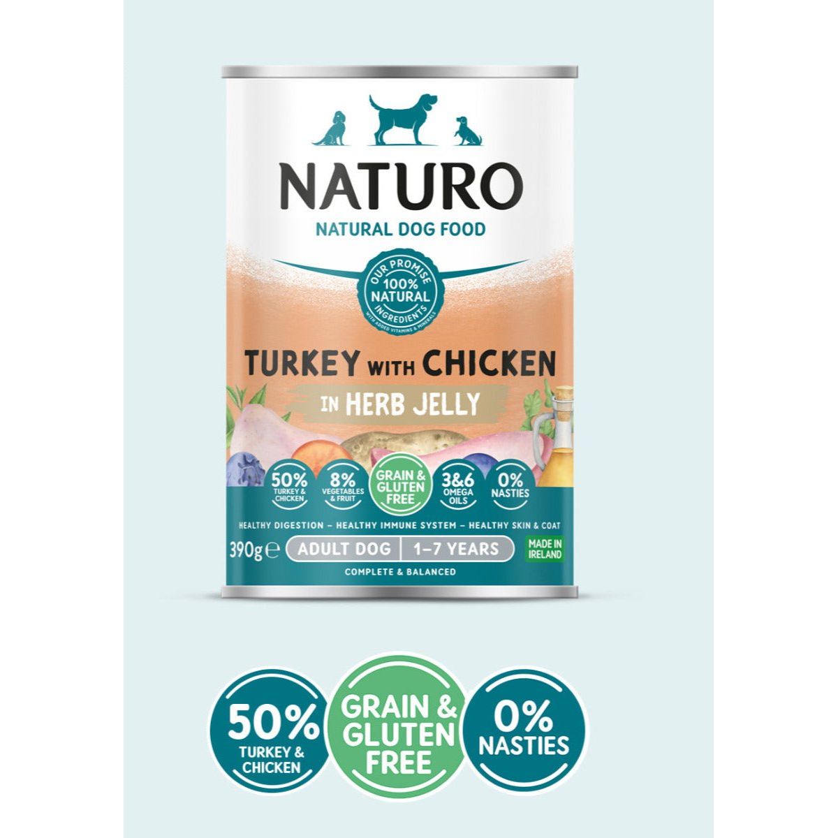 Naturo Canine Adult Can Turkey With Chicken & Vegetable