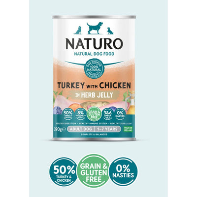 Naturo Canine Adult Can Turkey With Chicken & Vegetable