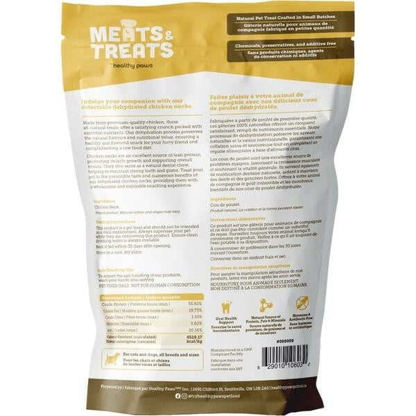 Healthy Paws Meats & Treats Dehydrated Chicken Neck