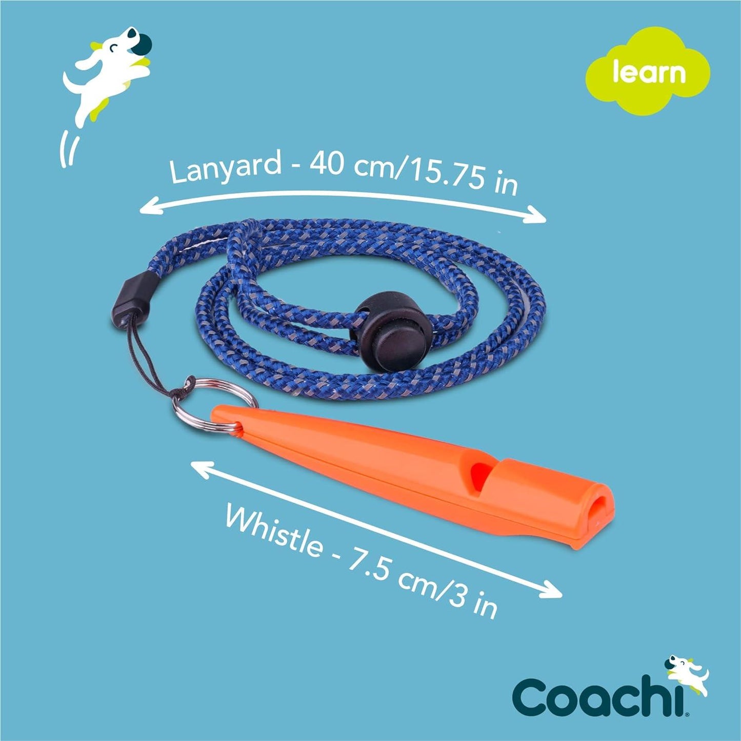 Coachi Training Whistle - Coral - Training Products - COACHI - PetMax Canada