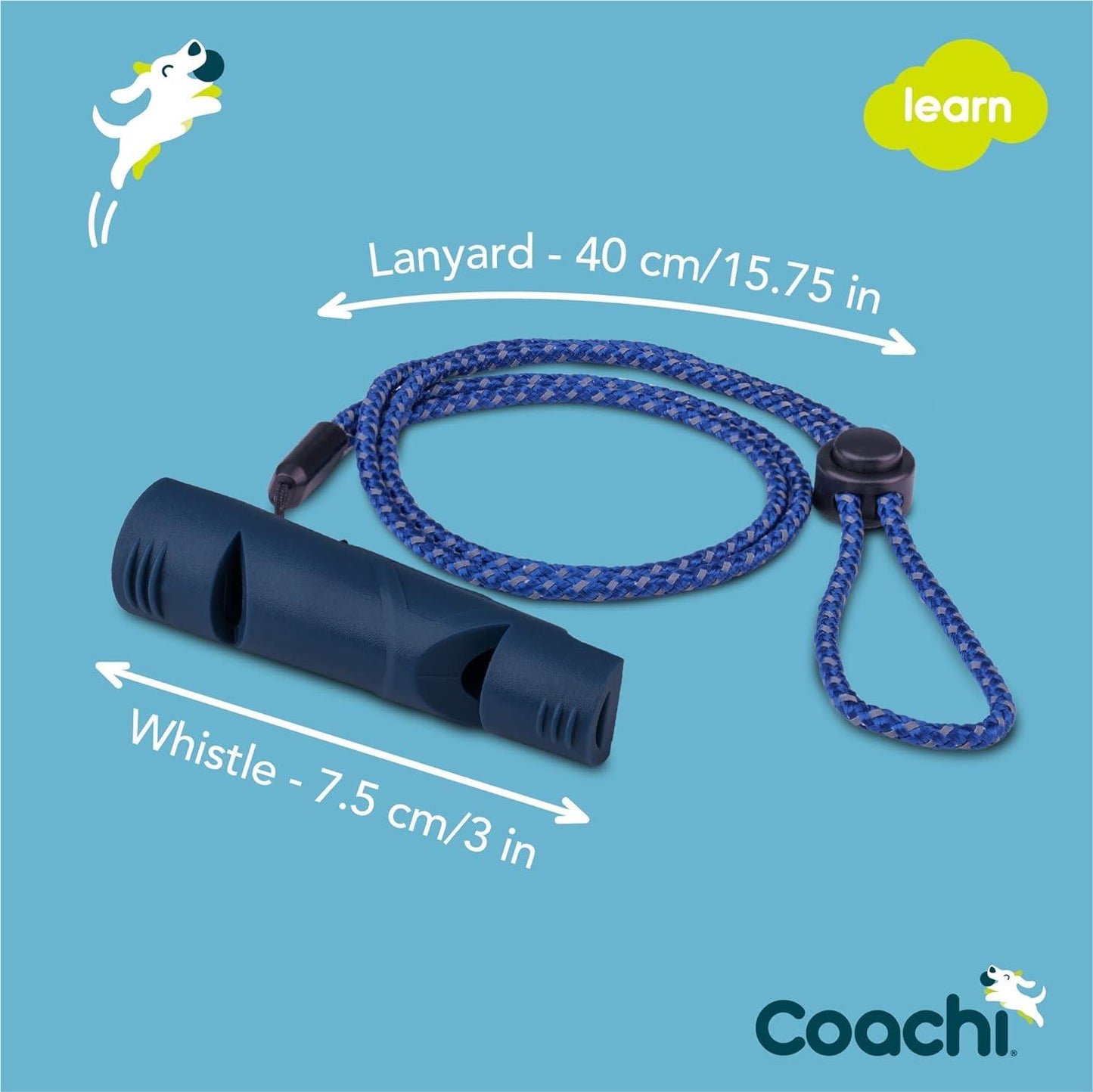 Coachi Two-Tone Whistle - Navy - Training Products - COACHI - PetMax Canada