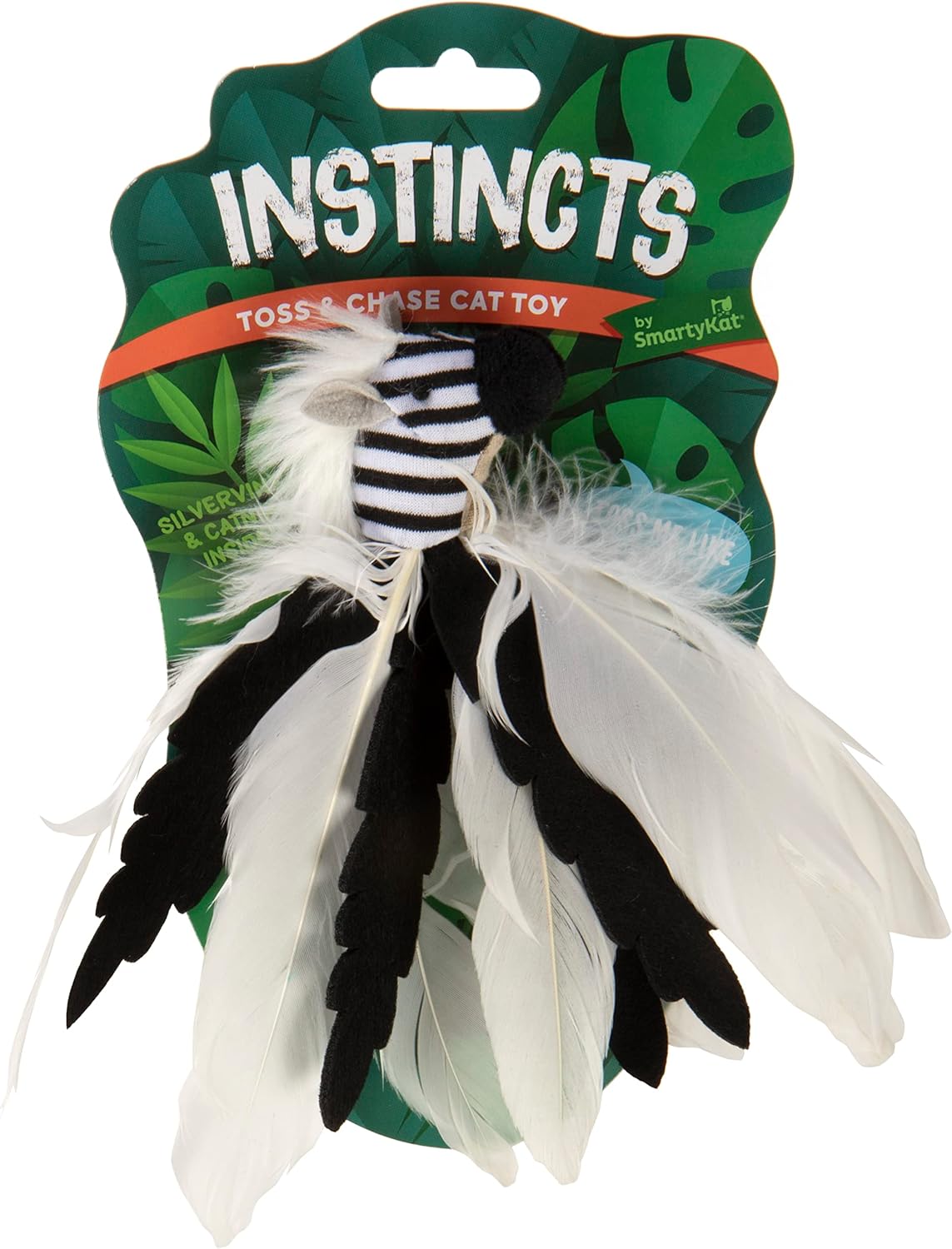 Instincts Cat Zingy Zebratoss & Chase Happy Nip Feathered