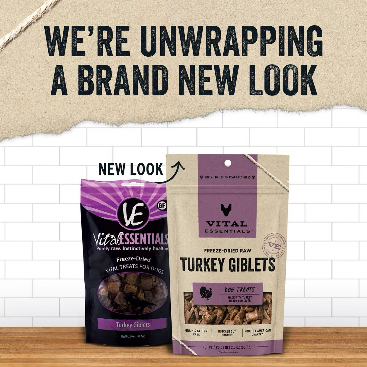 Vital Essentials Freeze Dried Treat Turkey Giblets