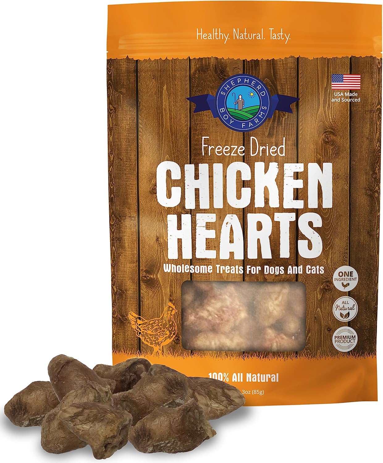 Shepherd Boy Farms Freeze Dried Chicken Hearts