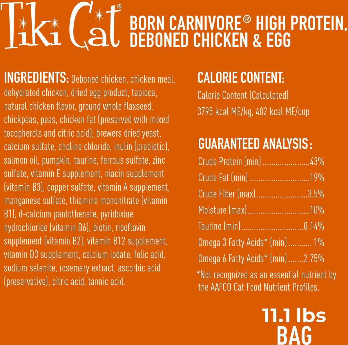 Tiki Cat Born Carnivore High Protein Chicken & Egg