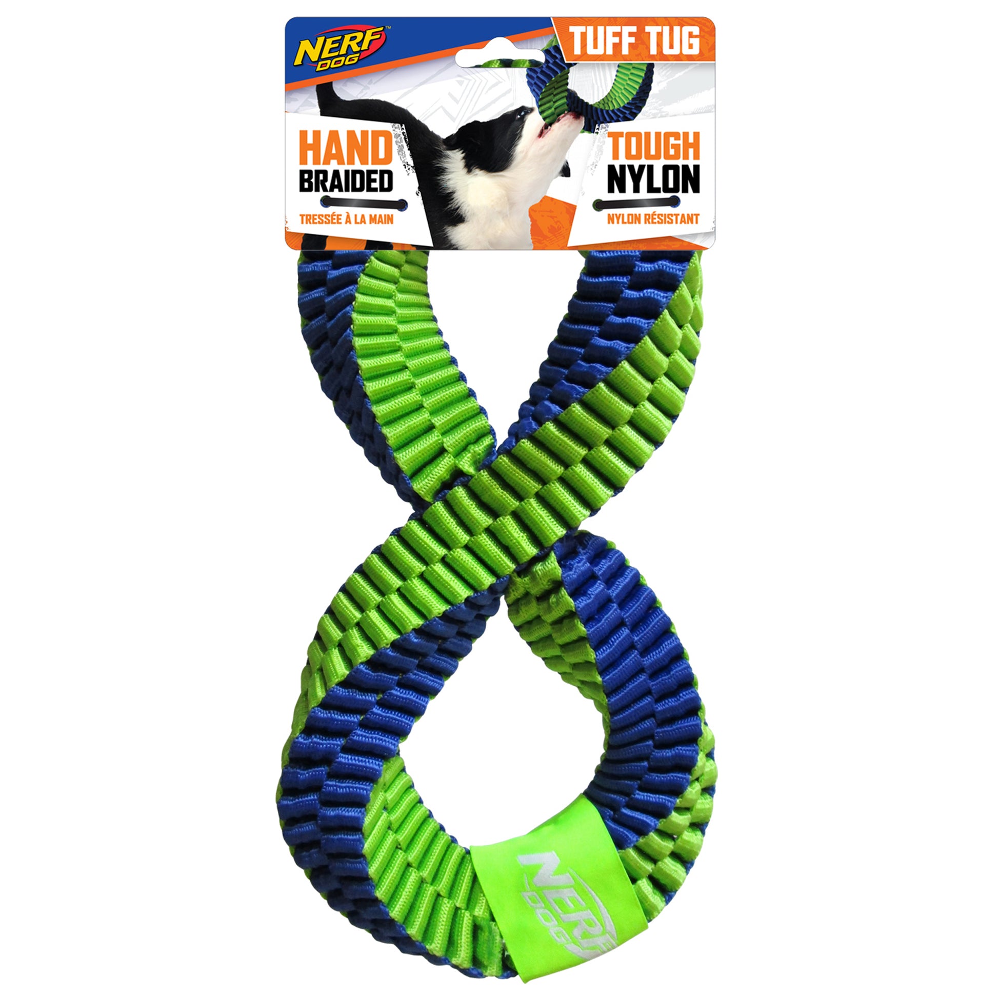 Nerf Dog Hand Braided Twisted Infinity Tug – PetMax