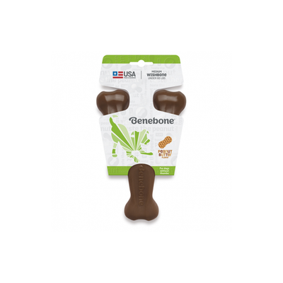 Benebone Dog Chew Wishbone Peanut Butter