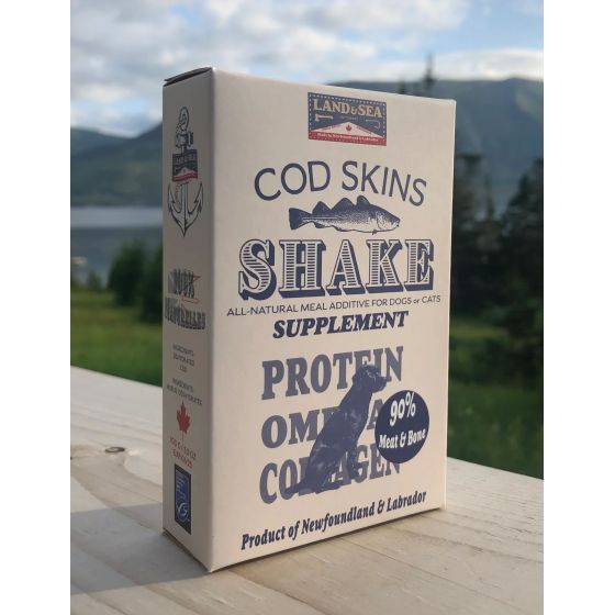 Land & Sea Shake Supplement, Cod Skin,Soft Bone & Meat