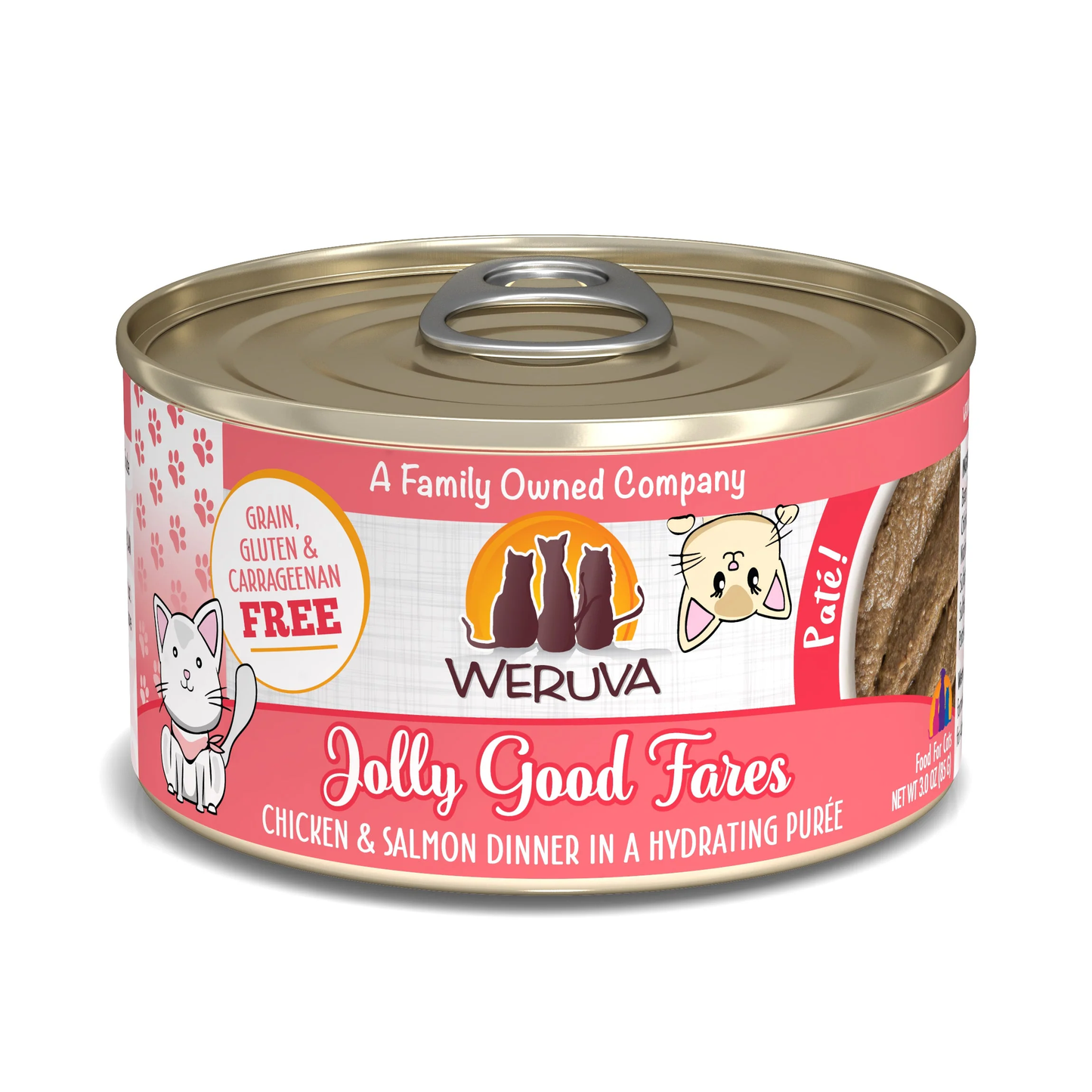 Weruva Wet Cat Food Jolly Good Fares Chicken & Salmon Pate