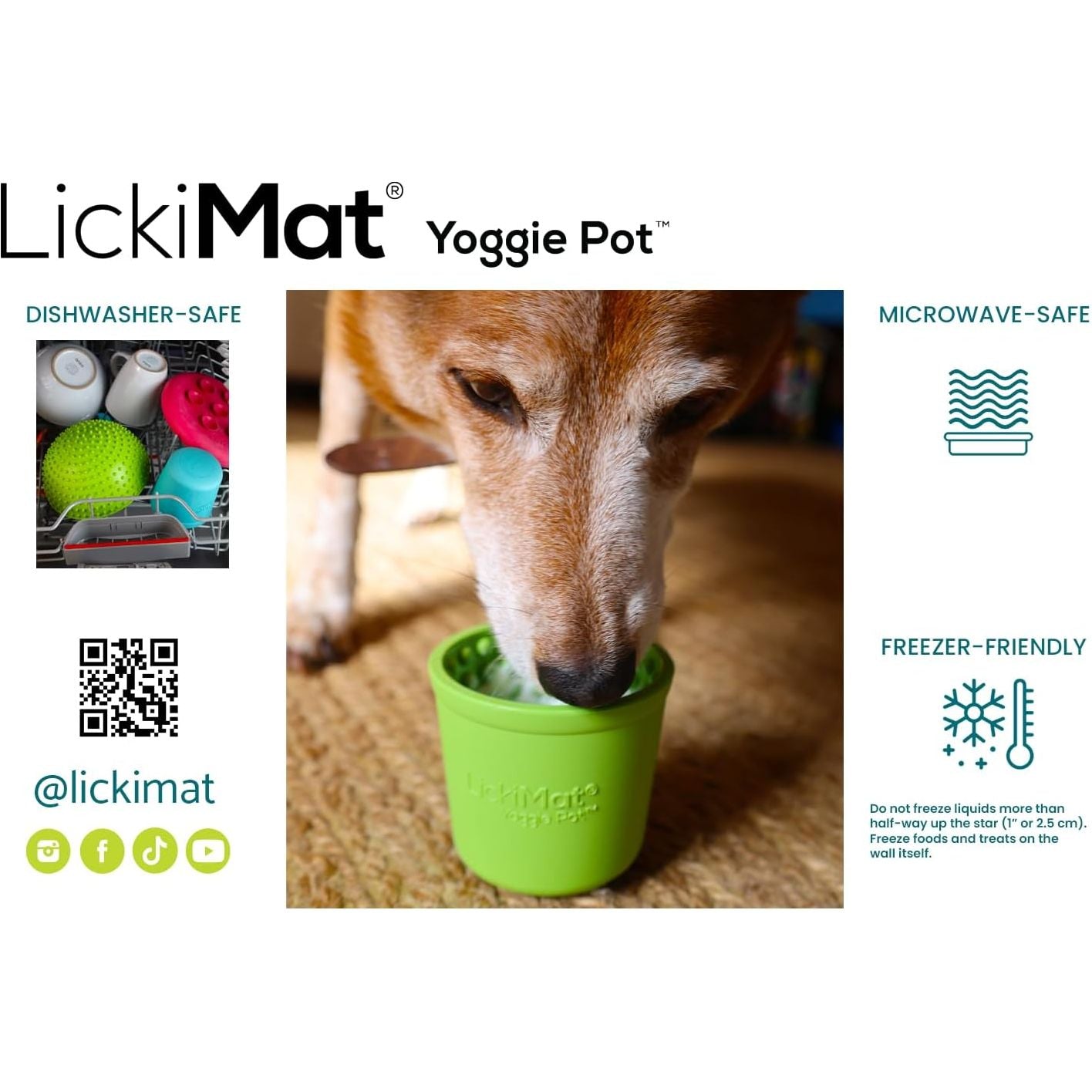 Lickimat Yoggie Pot – Licking Treat Dispenser