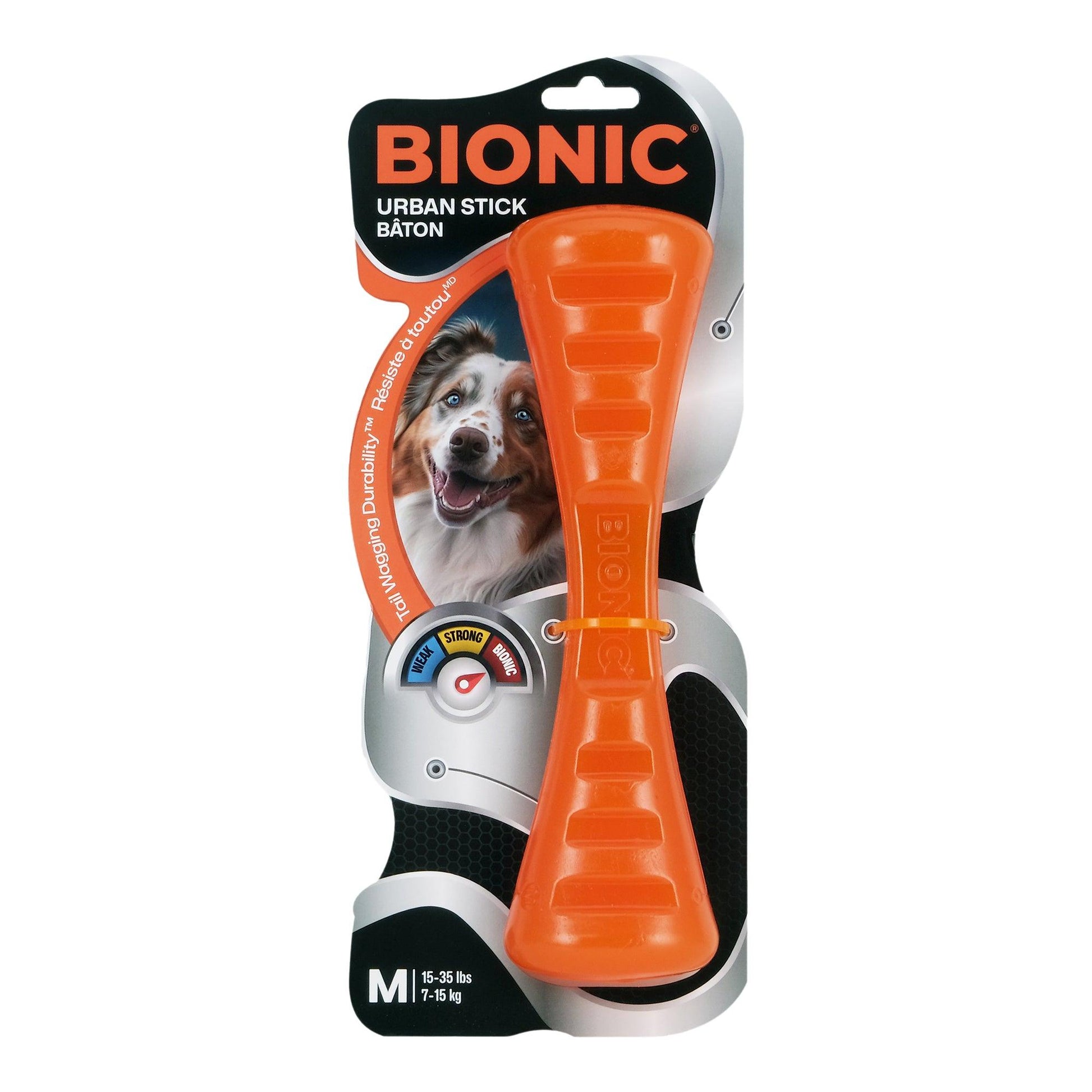 Bionic Rubber Urban Stick Dog Toy - Medium: 9" - Dog Toys - Bionic - PetMax Canada