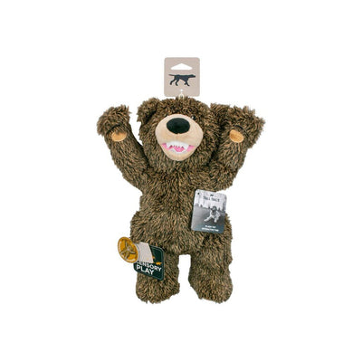 Tall Tails Plush Grizzly With Squeaker & Interior Rope