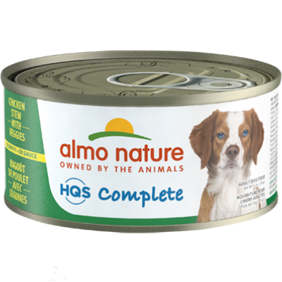 Almo Nature HQS Complete Chicken Stew With Veggies Wet Dog Food