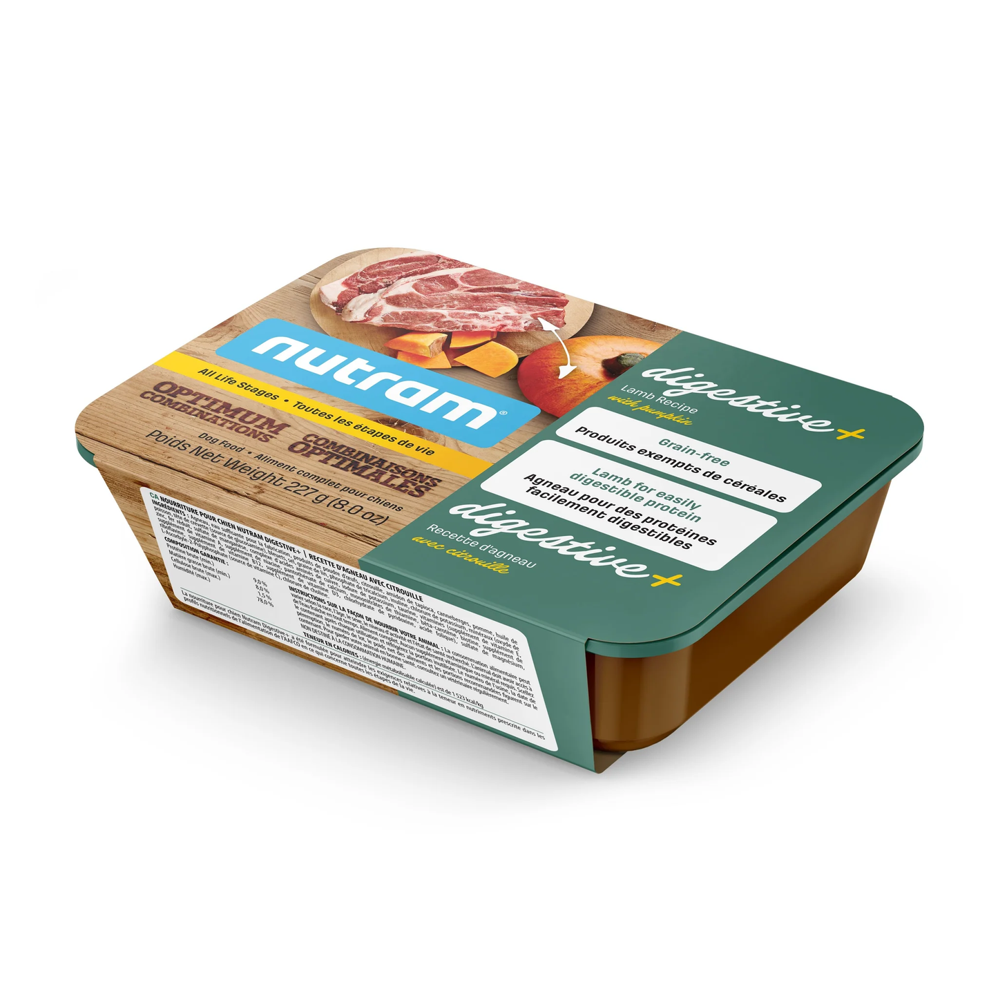 Nutram Optimum Combinations Digestive+ Lamb & Pumpkin Dog Wet Food