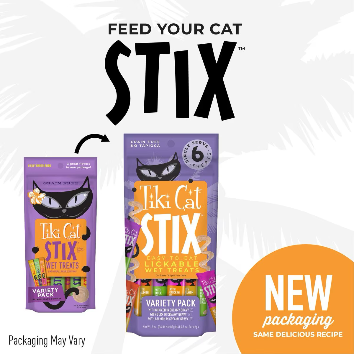 Pack varié de friandises pour chats Tiki Stix