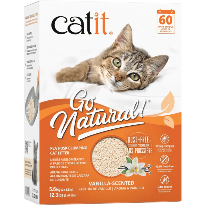 Catit Go Natural Pea Husk Litter Vanilla Scented 5.6 Kg