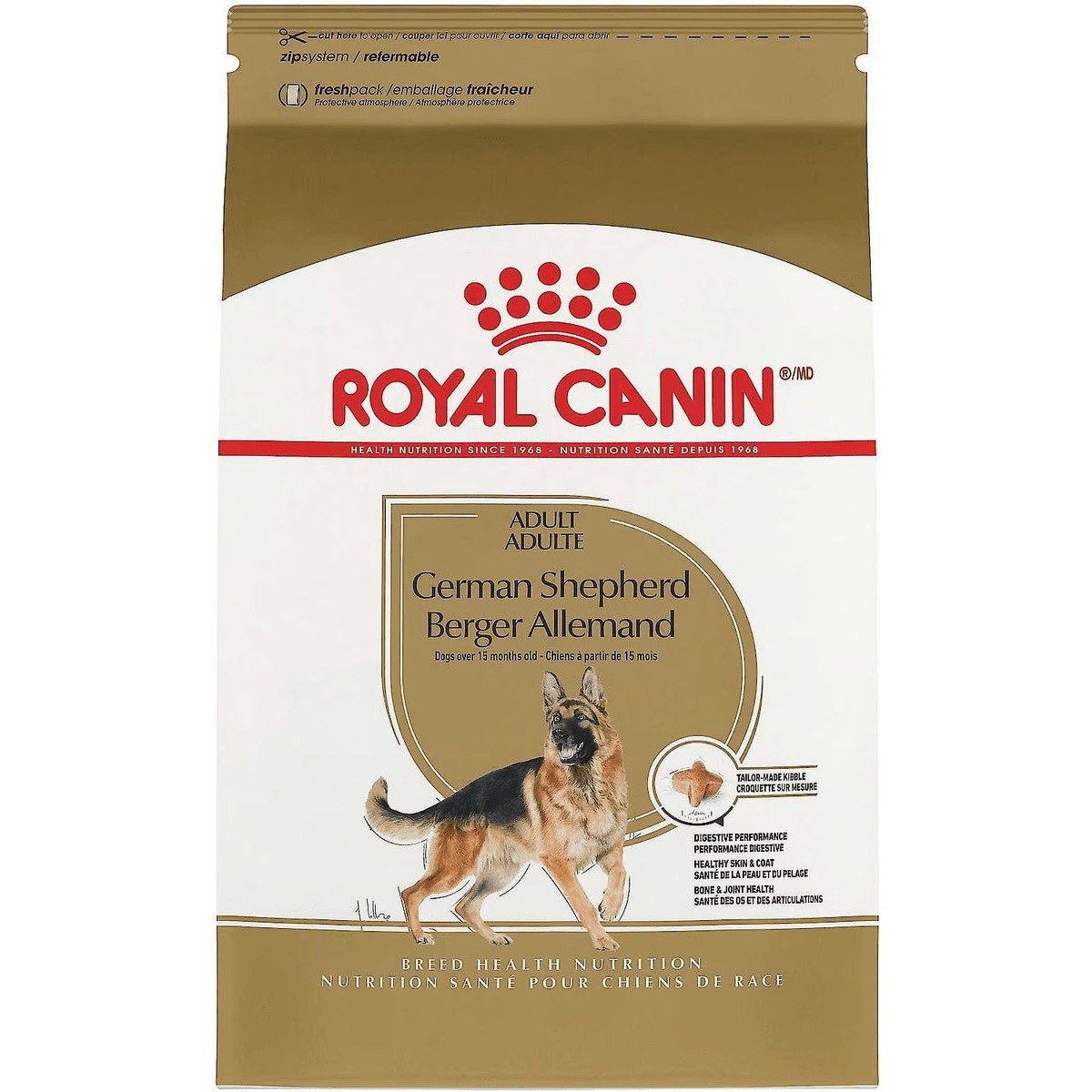 Max Value Pack: Royal Canin German Shepherd Adult Dry Food 13.6 Kg + Greenies Large Dental Dog Treats 1.02 Kg - Default Title - Dog Food - Royal Canin - PetMax Canada