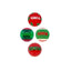 KONG Holiday Occasions Balls Dog Toy Assorted 4 Pack