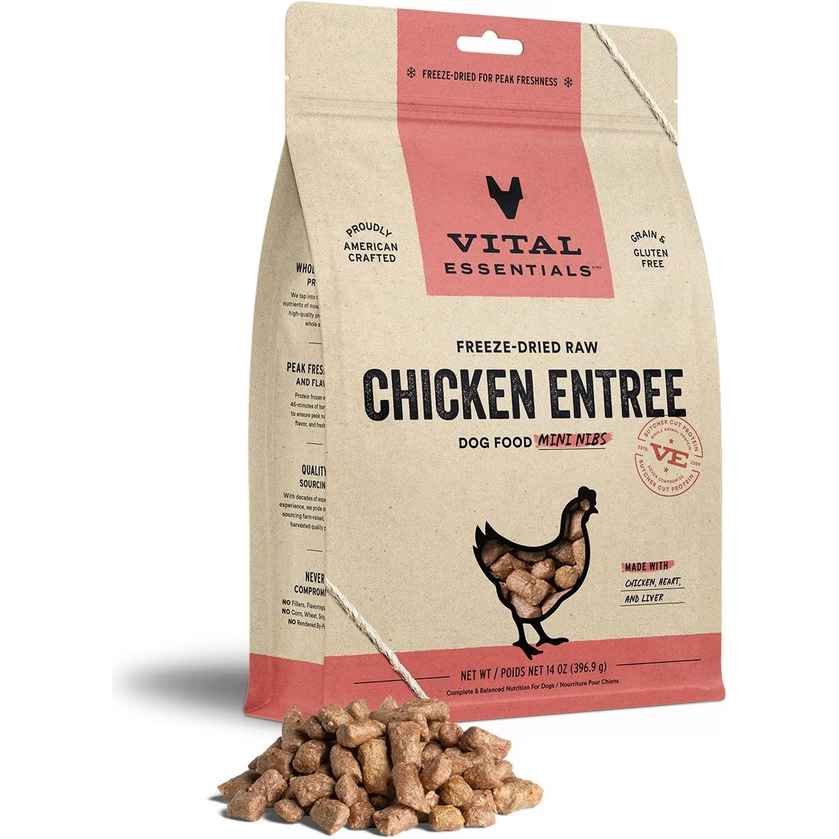 Vital Essentials Freeze Dried Raw Chicken Mini Nibs