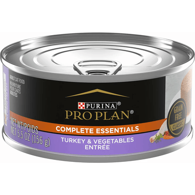 Purina Pro Plan Complete Essentials Turkey & Vegetables Entree Canned Cat Food - Individual - Canned Cat Food - Purina Pro Plan - PetMax Canada