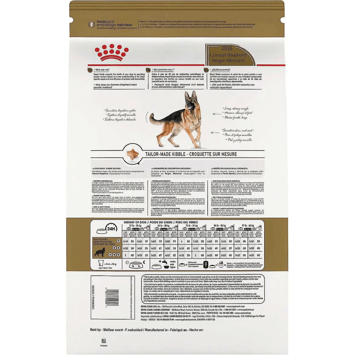 Max Value Pack: Royal Canin German Shepherd Adult Dry Food 13.6 Kg + Greenies Large Dental Dog Treats 1.02 Kg - Default Title - Dog Food - Royal Canin - PetMax Canada