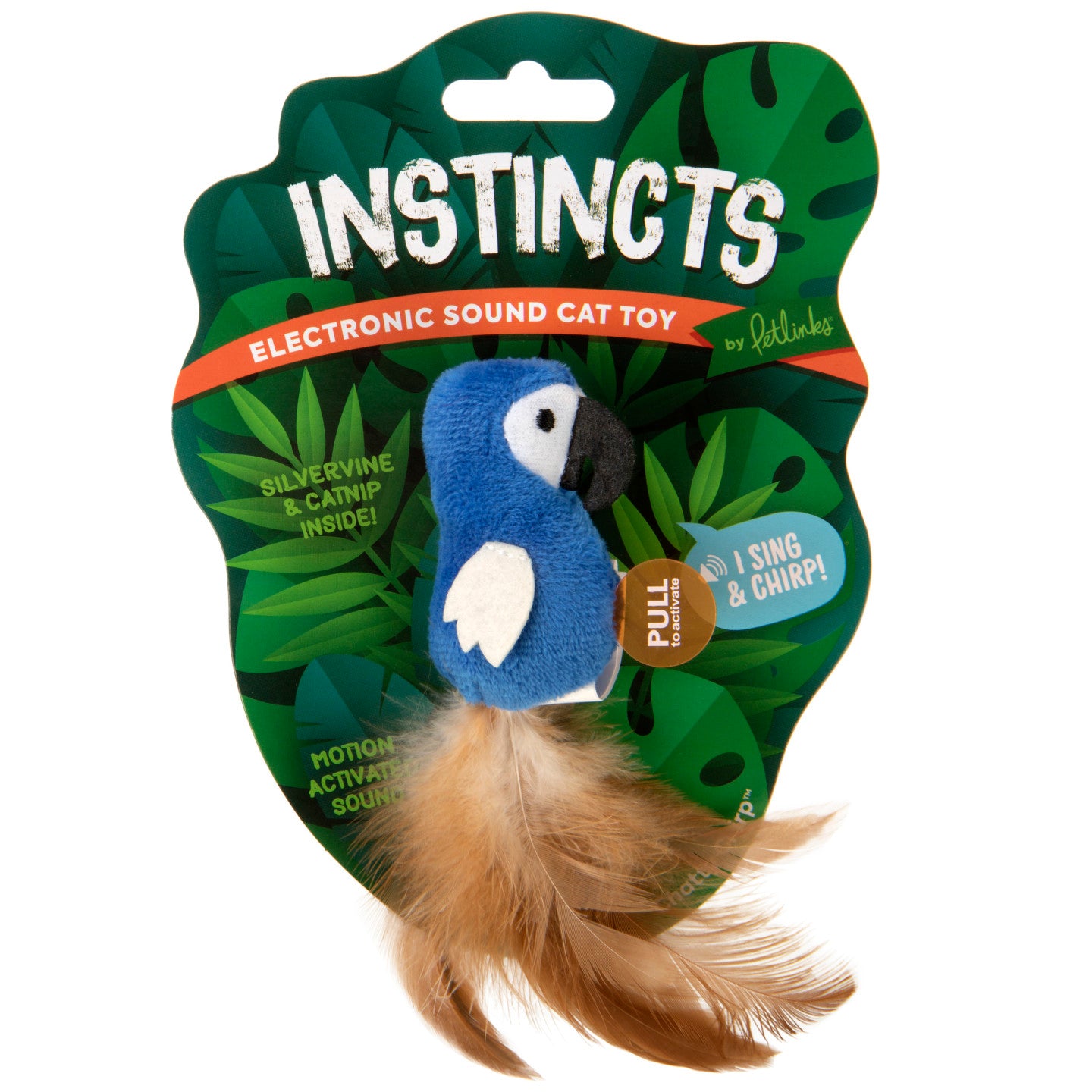 Instincts Cat Chatty Chirp Plush Bird