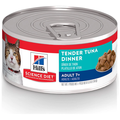 Hill's Science Diet Adult 7+ Tender Thon Dinner Nourriture en Conserve pour Chats