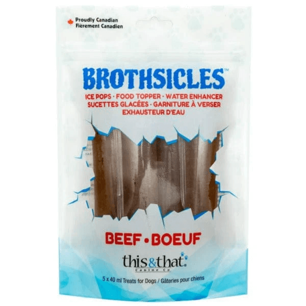 This & That Brothsicles Beef - 5 Pack - Dog Treats - This & That - PetMax Canada