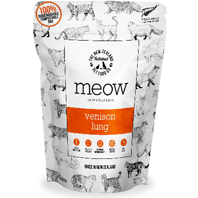 New Zealand Pet Food Meow Air Dried Treats Venison Lung