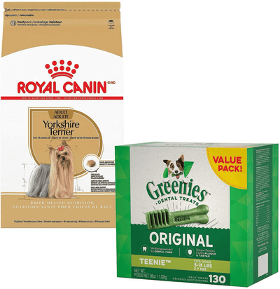 Max Value Pack: Royal Canin Yorkshire Terrier Adult Dry Food 4.5 Kg + Greenies Teenie Dental Dog Treats 1.02 Kg - Default Title - Dog Food - Royal Canin - PetMax Canada