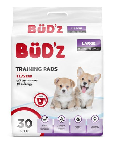 Lot de 30 coussinets jetables pour chiots Bud Z