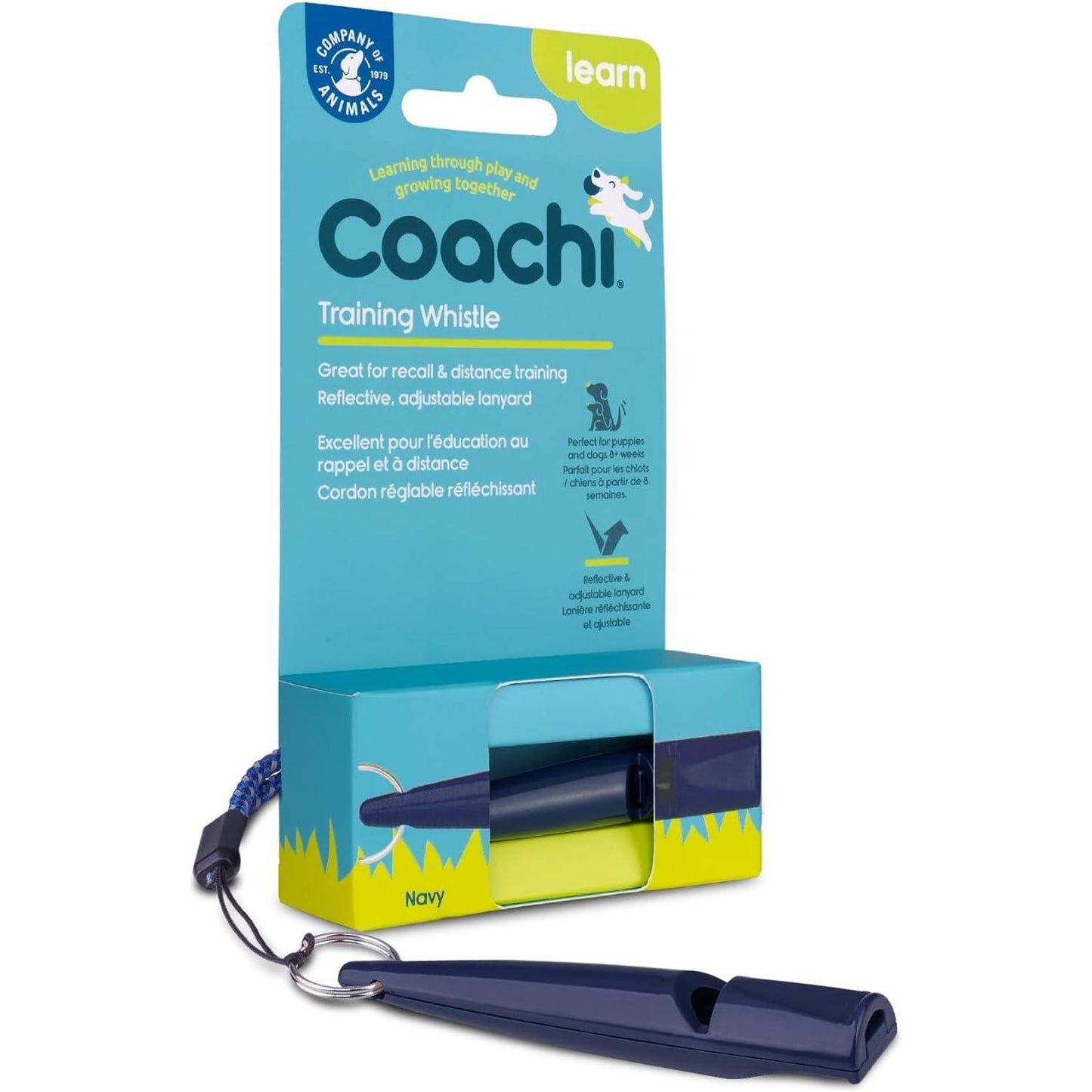 Coachi Training Whistle - Navy - Training Products - COACHI - PetMax Canada