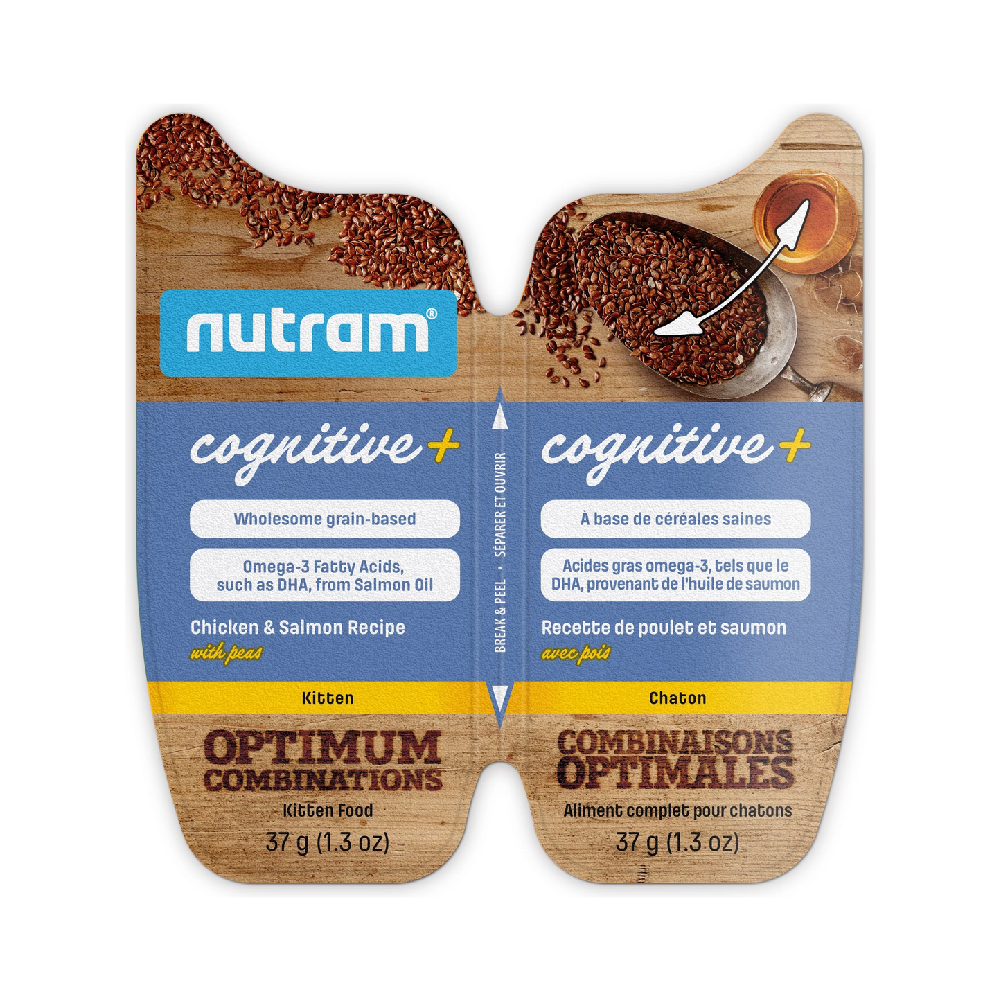 Nutram Optimum Combinations Cognitive+ Chicken & Salmon Kitten Wet Food