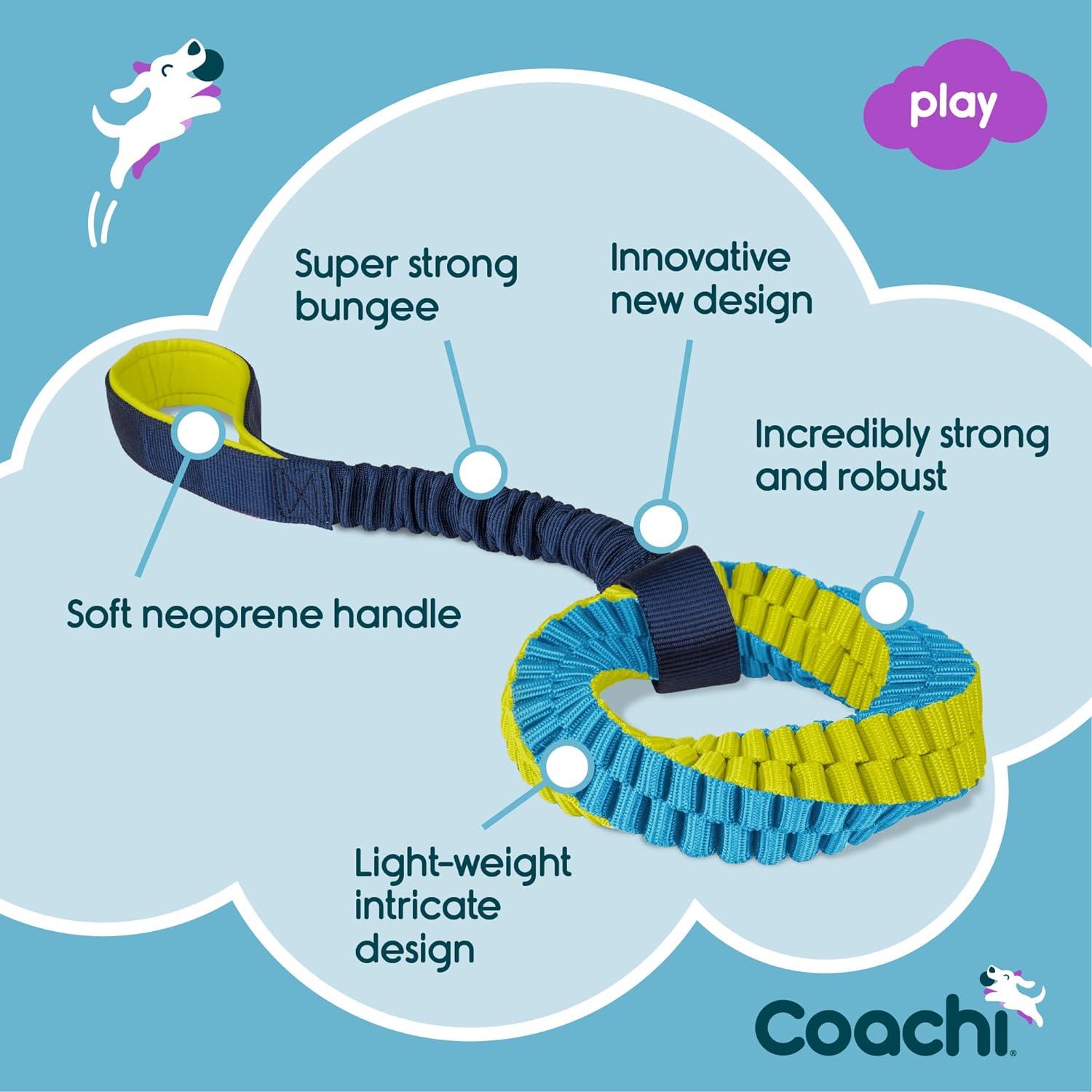 Coachi Tuggi Helix - Navy & Lime & Light Blue - Training Products - COACHI - PetMax Canada