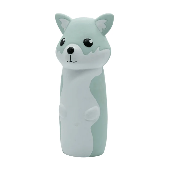 Bud-Z Latex Dog Toy with Recycled Water Bottle Wolf