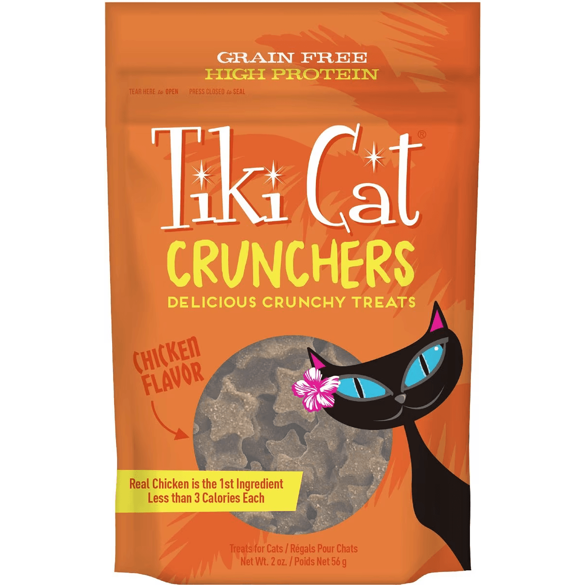 Tiki Cat Treats Crunchers Chicken - 57g - Cat Treats - Tiki Cat - PetMax Canada